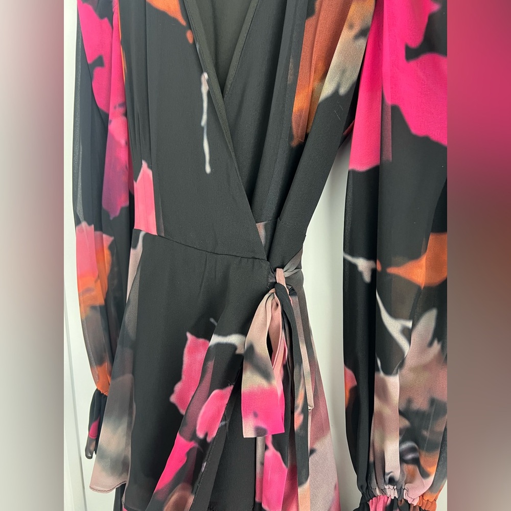 Hutch Floral Tiered Wrap Maxi Dress - Picture 5 of 8